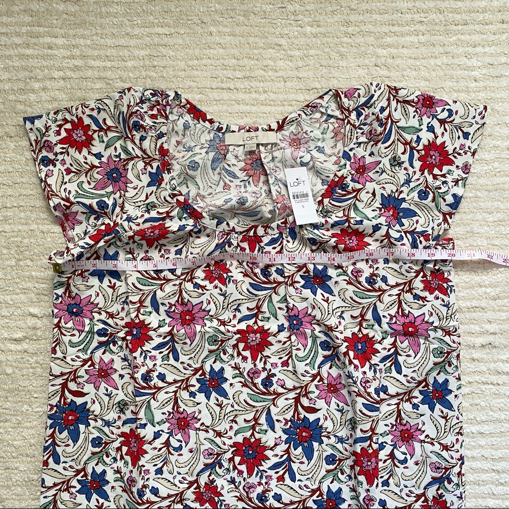 NWT Loft Spring Bloom tunic top - Picture 9 of 12